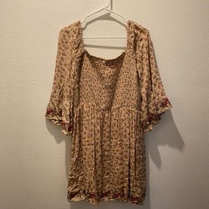 Floral Peasant Dress